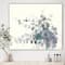 Designart - Grey Watercolor Flower II - Traditional Canvas Artwork